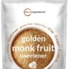 Golden Monk Fruit Sweetener with Erythritol, 4 Pounds - No After Taste - Brown Sugar Substitute, Keto Diet Friendly, Zero Calorie, Natural Sweetener for Drinks, Coffee, Tea, Cookies, No-GMO, Vegan