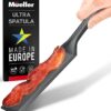 Mueller EuroPhoria Series Spatula, Heat Resistant Nylon Kitchen Turner, Cooking Utensils for Flipping Pancakes, Eggs, Burgers, Crepes and More, Perfect for Nonstick Cookware, Grey
