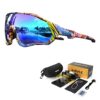 KAPVOE Cycling Glasses Polarized Sports Sunglasses MTB Mountain Bike Eyewear Men Women Road Bicycle BMX Running Fishing Golf