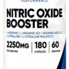 Nutricost Nitric Oxide Booster 750mg, 180 Capsules - 2250mg Per Serving - Gluten Free and Non-GMO