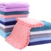 16 Pack Baby Washcloths - Luxury Multicolor Coral Fleece - Extra Absorbent and Soft Wash Clothes for Newborns, Infants and Toddlers - Suitable for Sensitive Skin and New Born - Baby Shower