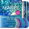 Maree Eye Gel Pads - Reduce Wrinkles, Puffy Eyes, Dark Circles, Eye Bags - Natural Marine Collagen Eye Gels with Hyaluronic HA - Anti Aging Eye Mask Patches & Face Moisturizer