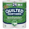 Quilted Northern Eco Comfort Toilet Paper, Mega Rolls, 6 Count of 308 Sheets Per Roll
