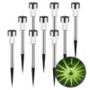 Cvosua Solar Outdoor Lights 12 Pack, Waterproof Outdoor Lights, Solar Garden Lights, Solar Powered Landscape Lighting for Pathway, Patio, Yard, Lawn, Walkway, Deck and Driveway