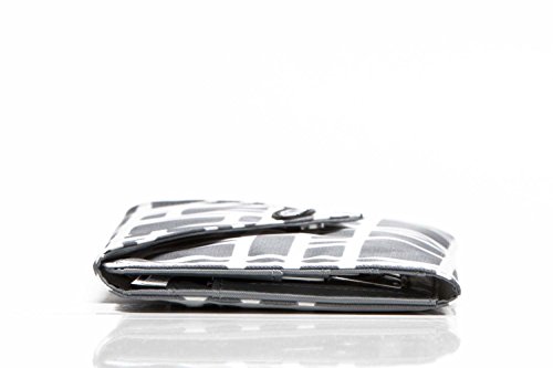 Big Skinny Women's Leather Slimvelope Tri-Fold Checkbook Slim Wallet, Holds Up to 40 Cards, Lightweight,slim, Graphite Cobble - Image 3