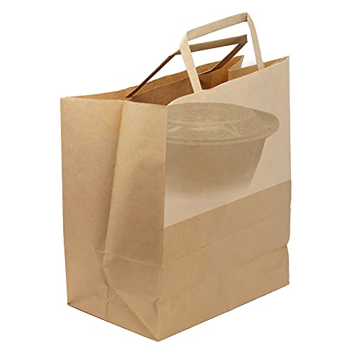 Reli. Kraft Paper Bags w/ Handles (100 Pcs, Bulk) (Large 10"x6.75"x12") Brown Paper To Go / Take Out / Restaurant / Bags with Handles, Shopping Bags, Retail Bags, Gift Bags; 25% larger than 10"x5"x13" - Image 7