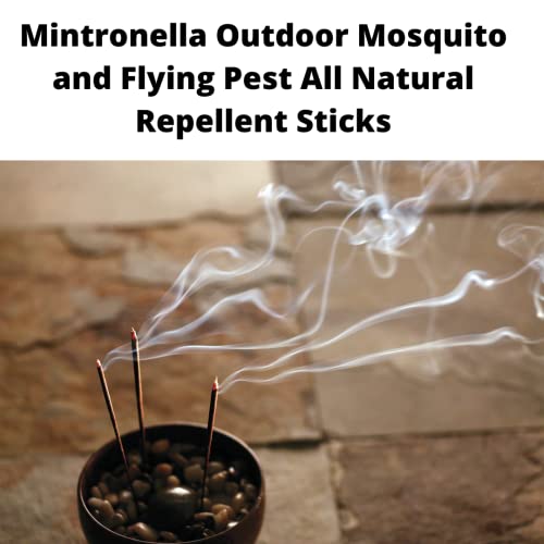 Mintronella Mosquito Patio Sticks/Natural - U.S.A Made 100 Pack. / No See Ums - Gnats - Fly Stick/Outdoor Incense Bug Sticks. Citronella Plant Oil + Peppermint - Lavender - Pool - Camping - Patio. - Image 7