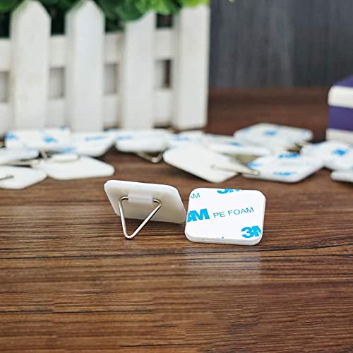 Artliving 1.25 Inch Invisible Adhesive Plate Hanger Set Vertical Plate Holders for the wall (100 pack) - Image 4