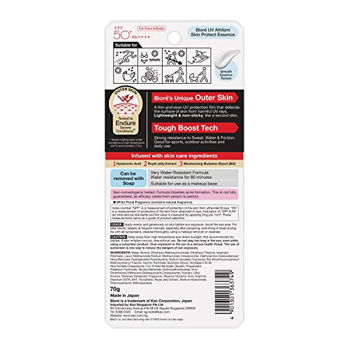 Biore UV Athlizm Skin Protect Essence Sunscreen 70g SPF 50 + / PA ++++ - Image 4