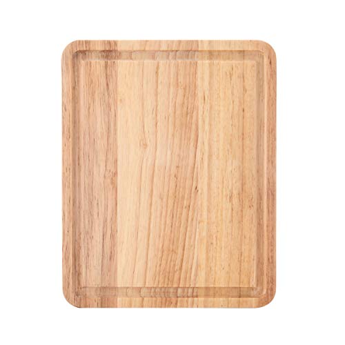 KitchenAid Classic Rubberwood Cutting Board with Perimeter Trench, Reversible Chopping Board, 8-inch x 10-Inch, Natural - Image 5