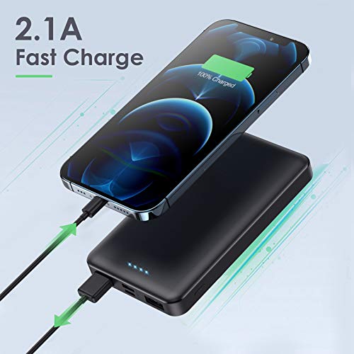 Portable Charger Power Bank 10000mAh【2 Pack】Ultra Slim Design Portable Phone Charger with Type C Input & 2 Output Backup Charging External Battery Pack for Smart Phone, Android Phone,Tablet etc. - Image 7