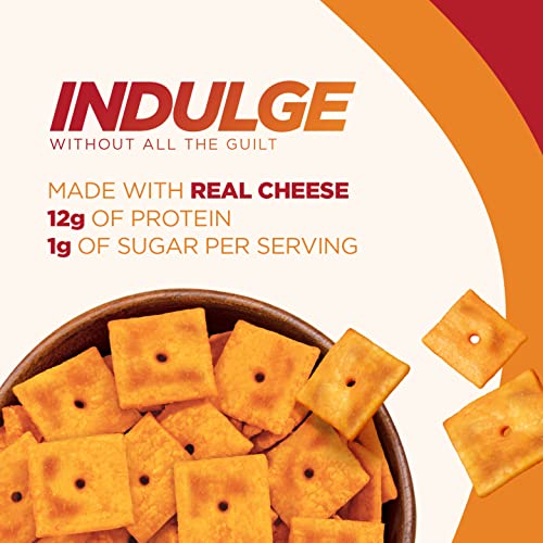 Pure Protein Cheesy Crackers, Cheddar, High Protein Snack, 12G Protein, 1.34 oz, 12 Count - Image 3