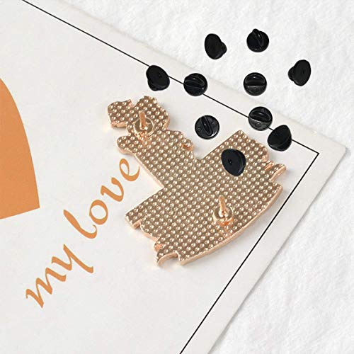 Lapel Pin Backings,Butterfly Clutch Pin Backings PVC Rubber Pin Backs Pin Keepers for Replacement Uniform Badge (Black, Pack of 50) - Image 5