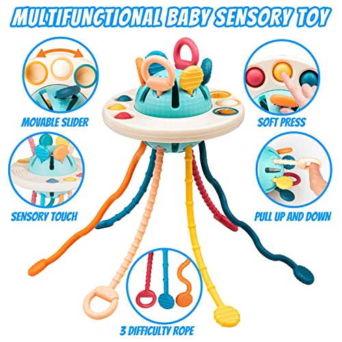 Baby Toys 6 to 12-18 Months,Montessori Toys for 1 Year Old,Sensory Toys for Toddlers,Pull String Activity Motor Skills for Travel,Infants Toys for 1 Year Old,for Babies Girls Boys Gifts - Image 6
