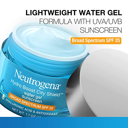 Neutrogena Hydro Boost Face Moisturizer with SPF 25, Hydrating Facial Sunscreen, Oil-Free and Non-Comedogenic Water Gel Face Lotion 1.7 oz - Image 11