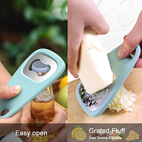 Domonic Home Vegetable Peeler, Potato Peelers for Kitchen, Camping Kitchen Gadgets Veggie Peeler with Cover Guard, Save Space, Dishwasher Safe, Aqua Sky - Image 4