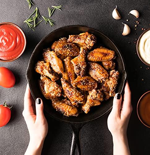 Utopia Kitchen - Saute fry pan - Pre-Seasoned Cast Iron Skillet Set 3-Piece - Nonstick Frying Pan 6 Inch, 8 Inch and 10 Inch Cast Iron Set (Black) - Image 3