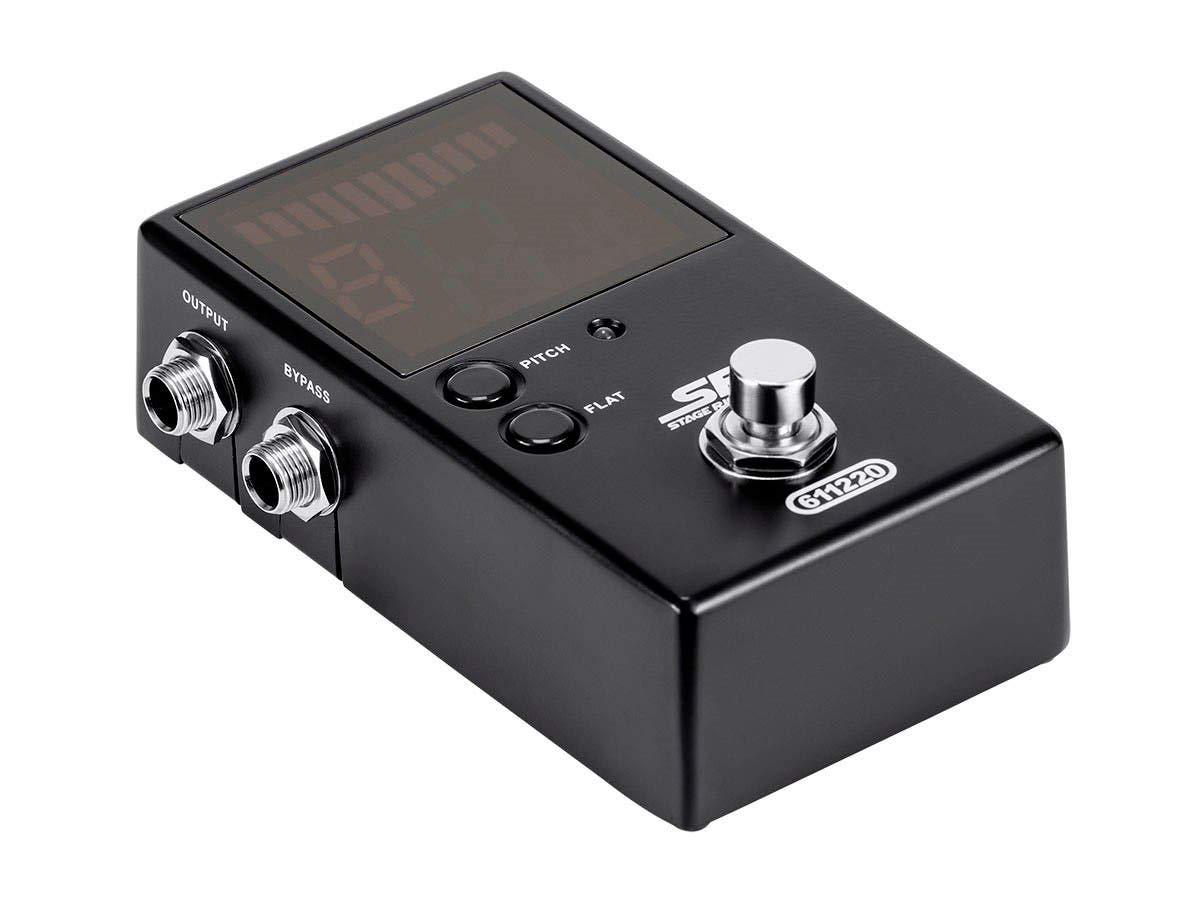 Monoprice Chromatic Pedal Tuner - Black, Normal & True-Bypass Outputs, Easy to Tune Your Bass & Guitars - Stage Right Series - Image 2