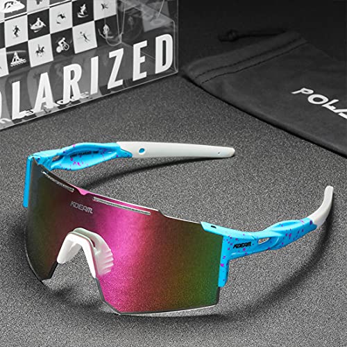 RINKUOLYO Sports Polarized Sunglasses for Men and Women, Viper Sunglasses for Cycling, Running, Driving - Image 2