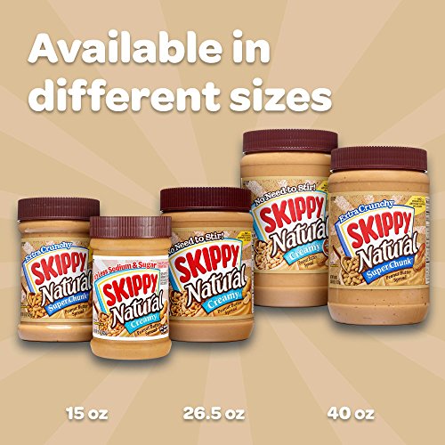 SKIPPY Natural Super Chunk Peanut Butter Spread, 15 Ounce (Pack of 12) - Image 4