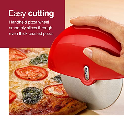 Zyliss Pizza Wheel - Handheld Pizza Cutter with Removable Blade - Plastic Pizza Cutter with Stainless Steel Blade - Kitchen Tool and Gadget for Right- and Left-Handed Use - Dishwasher Safe - Image 7