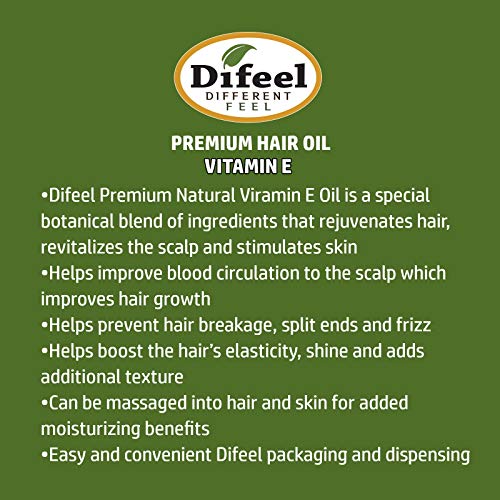 Difeel Premium Natural Hair Oil - Vitamin E Oil 2.5 ounce - Image 6