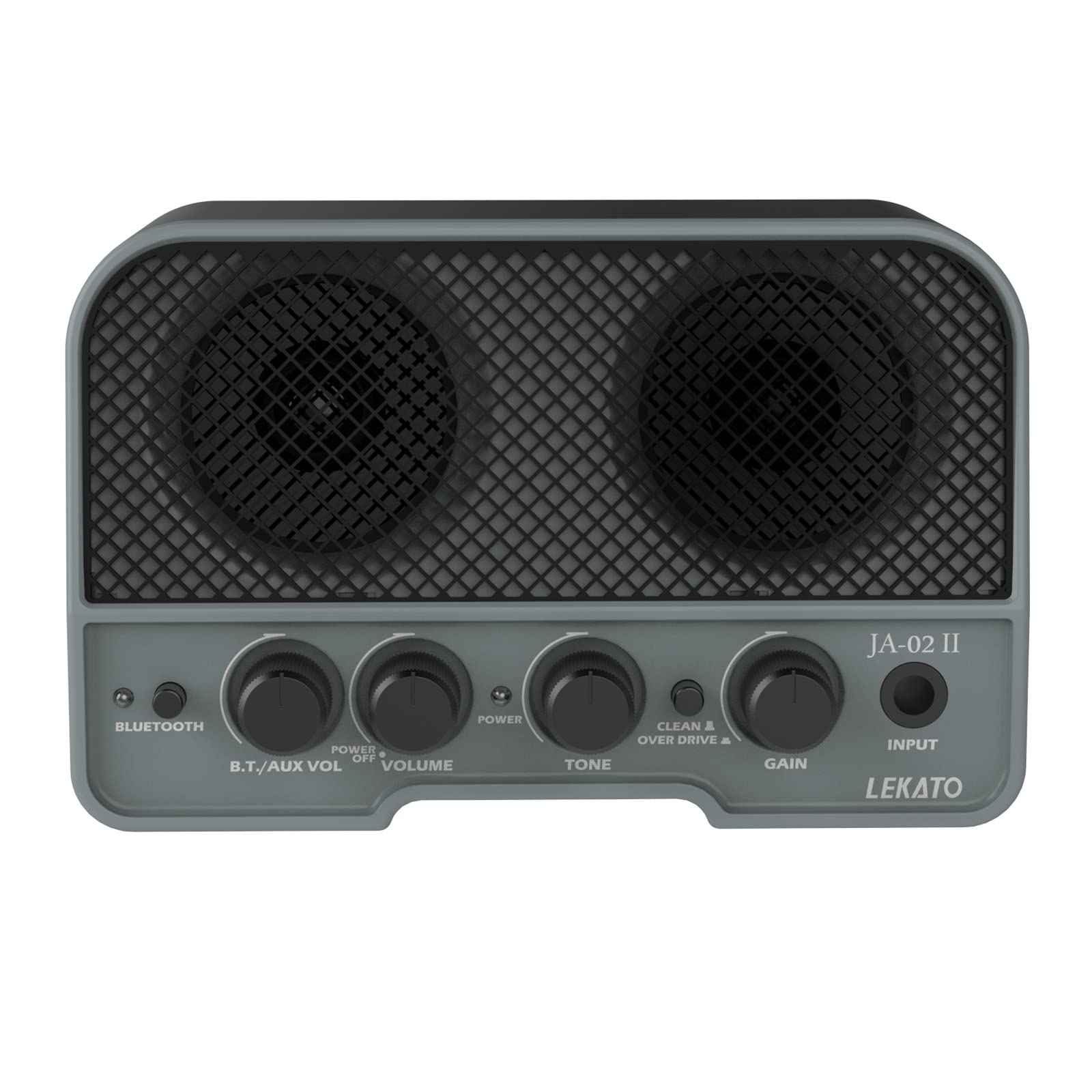 LEKATO Mini Guitar Amp Rechargeable Amplifier Electric Guitar Amp 5W, Clean/Overdrive,Bluetooth Guitar Amp Portable Guitar Amp for Daily Practice,Black - Image 2