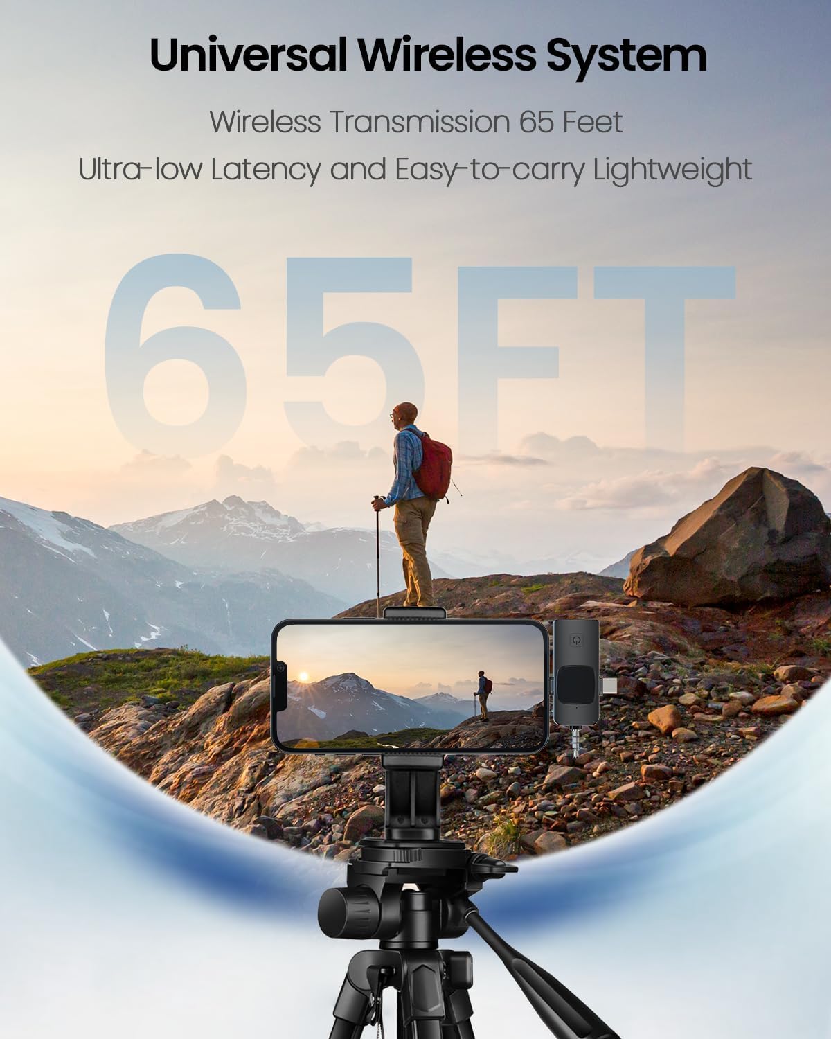 4 in 1 Mini Microphone Wireless Lavalier Microphone for iPhone Android Computer Laptop Camera USB-C,2.4G Ultra-Low Delay,Noise Reduction,Double Lapel Microphone for Youtube TikTok Vlog (Mini Mic) - Image 3