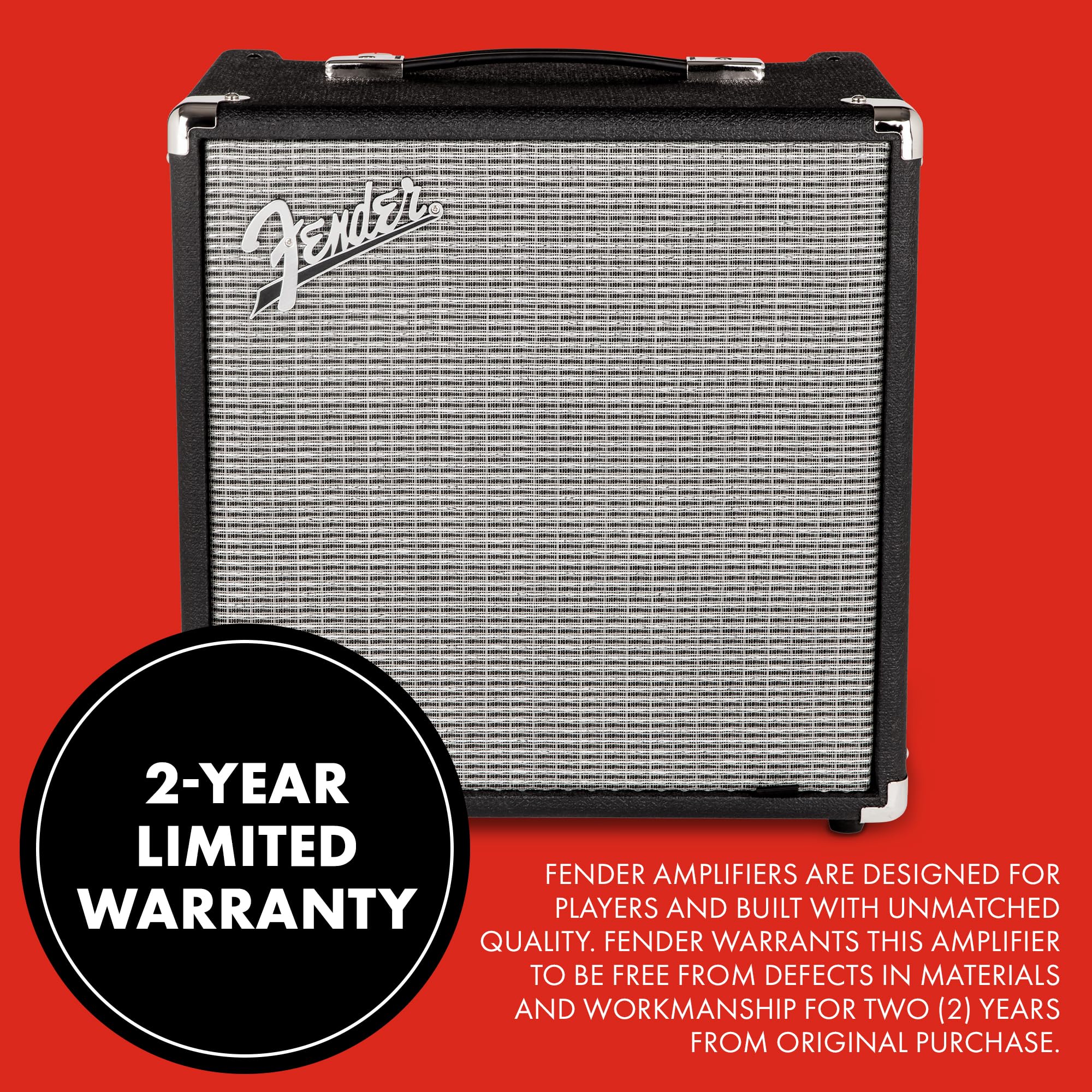 Fender Rumble 25 V3 Bass Amp for Bass Guitar, Bass Combo, 25 Watts, with 2-Year Warranty 8 Inch Speaker, with Overdrive Circuit and Mid-Scoop Contour Switch - Image 3