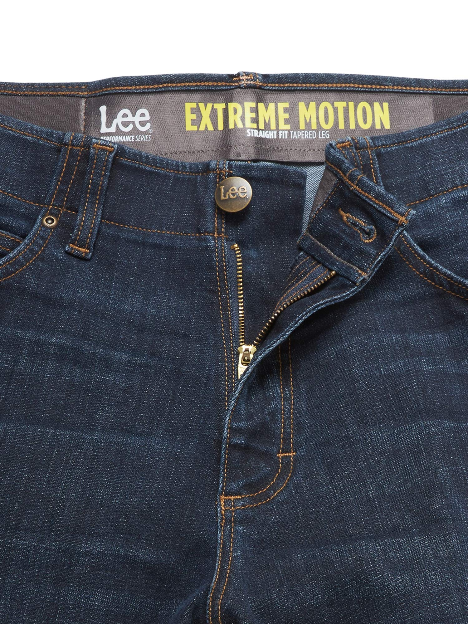 Lee Men's Extreme Motion Straight Taper Jean Maverick 34W x 32L - Image 3
